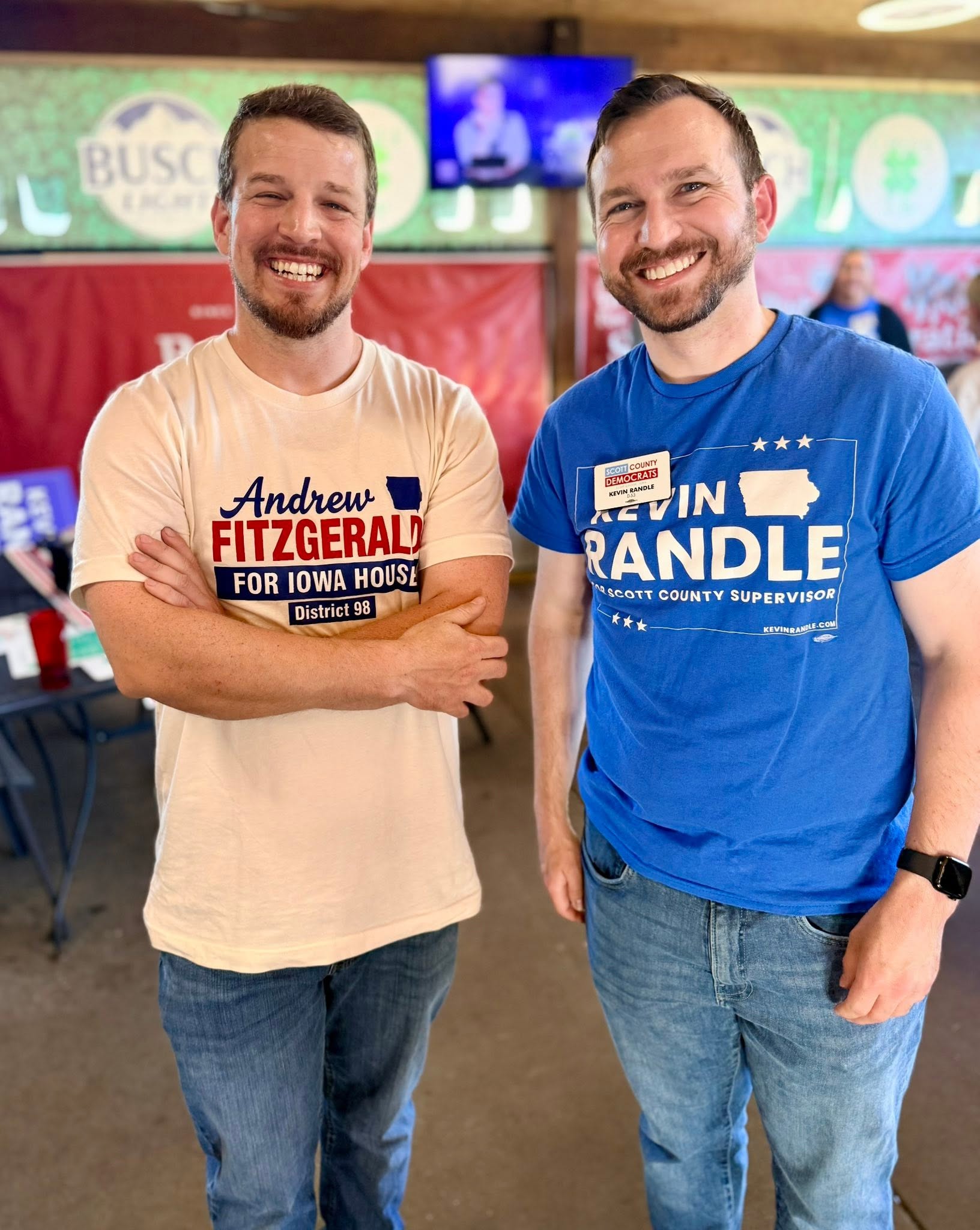 Andrew Fitzgerald with Kevin Randle for Scott County Supervisor